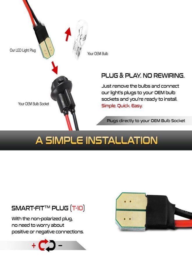 VIPMOTOZ مجموعة مصابيح لوحة ترخيص VIPMOTOZ Patriot Red Star LED كاملة بتقنية LED، زوج بديل لسيارات فورد F150 وF250 وF350 سوبر ديوتي ورينجر وإكسبلورر وبرونكو وإكسكيرجن وإكسبيديشن - Image 4